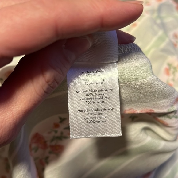 WeWoreWhat Floral Victorian Puff Sleeve
Rose Midi Dress Sweetheart Stripe Size 2 - Picture 7 of 8